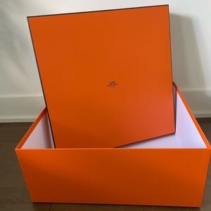 Hermes big square empty storage box